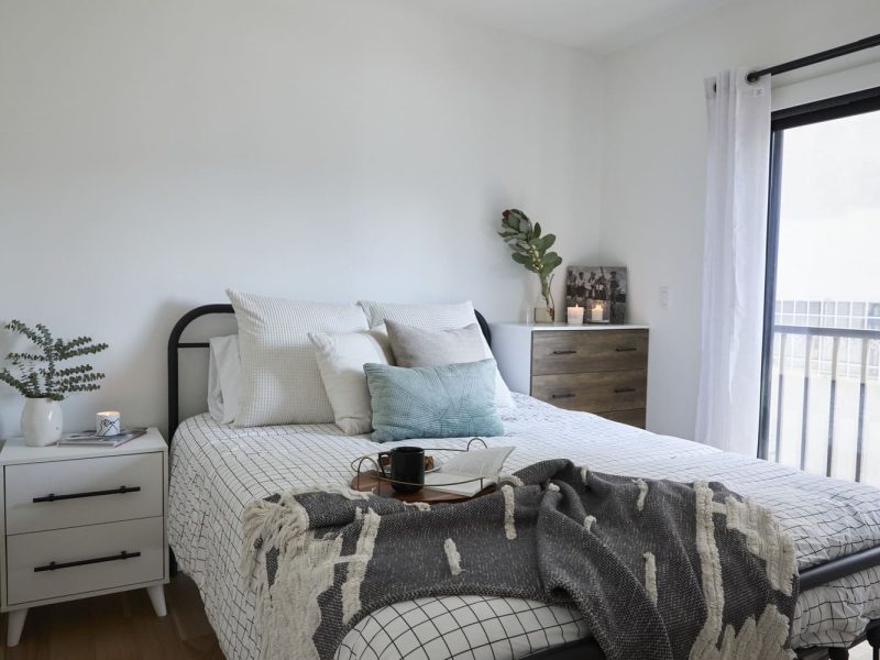 Node Living Los Angeles - Furnished Apartment 908 Everett 2BED - Bedroom-2