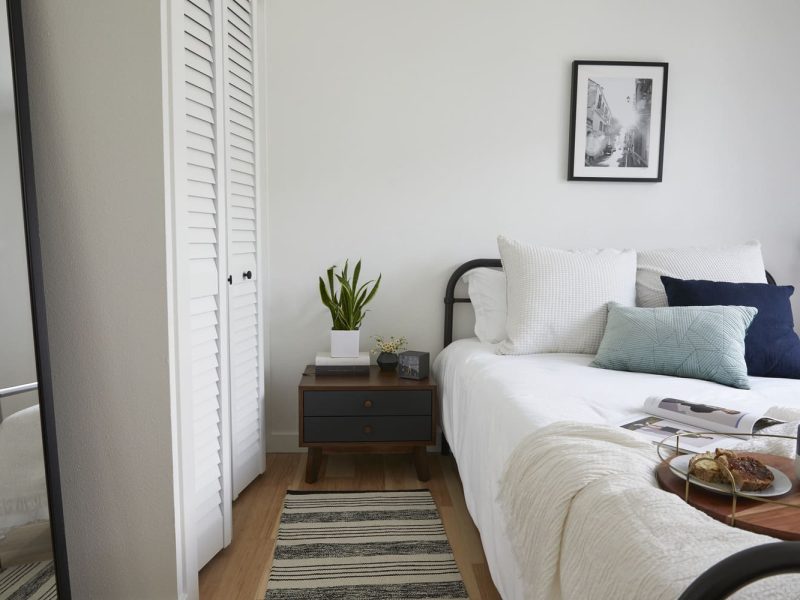 Node Living Los Angeles - Furnished Apartment 910 3Q Everett - Bedroom-1