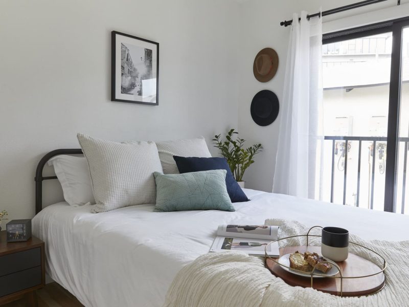 Node Living Los Angeles - Furnished Apartment 910 3Q Everett - Bedroom-2