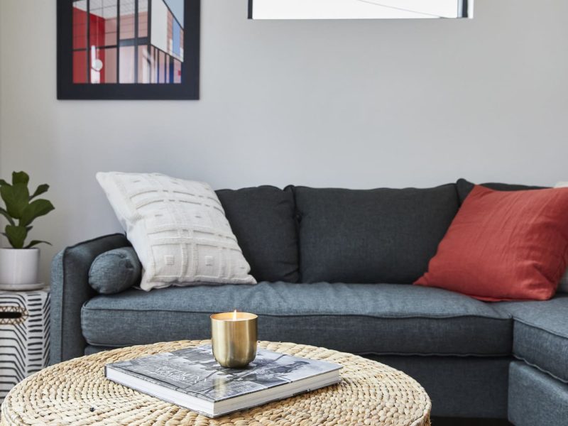 Node Living Los Angeles - Furnished Apartment 910 3Q Everett - Living Room-7