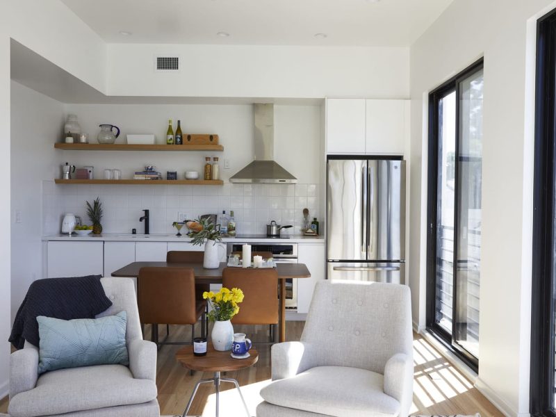 Node Living Los Angeles - Furnished Apartment 914 Everett 3BED - Living Room-4