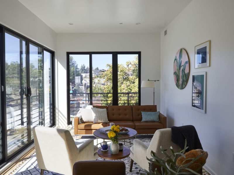 Node Living Los Angeles - Furnished Apartment 914 Everett 3BED - Living Room