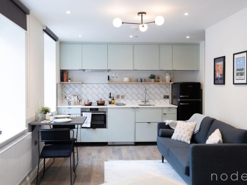 Node London Brixton - Apt 10 - Kitchen, Living Room, Dining Room -1 WM